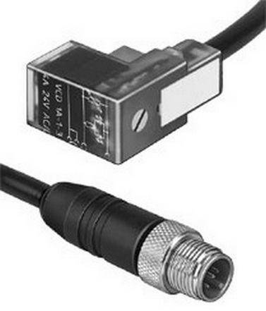 Штекерная розетка KMEB-2-24-M12-0,5-LED