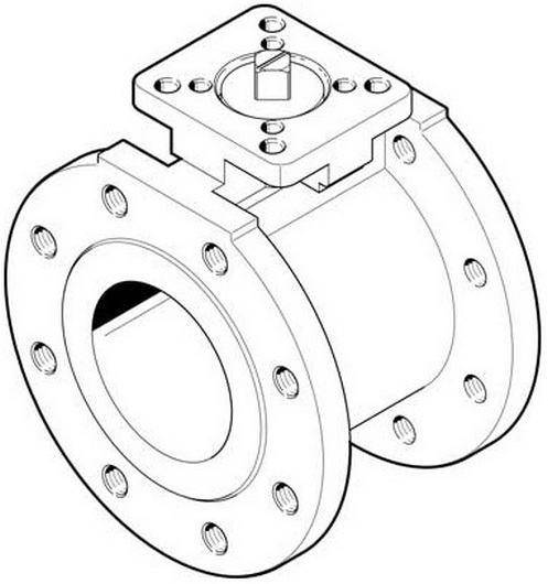 Кран шаровой VZBC-80-FF-16-22-F07-V4V4T