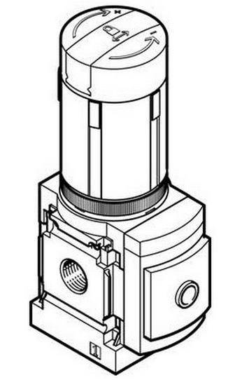 Регулятор давления MS6-LRB-1/2-D5-A4-AS