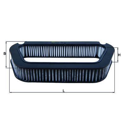 Элемент салонного фильтра с активированным углем. Mahle LAK 176