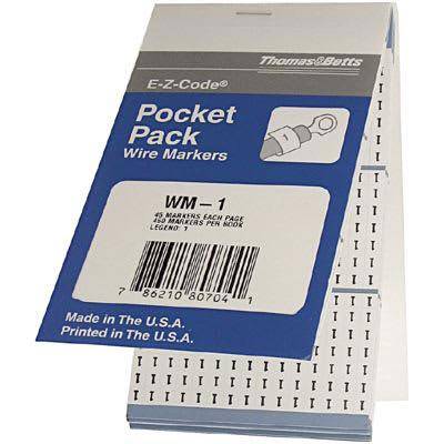 Печатная маркировочная книжка Thomas & Betts WM-1