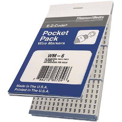 Печатная маркировочная книжка Thomas & Betts WM-6