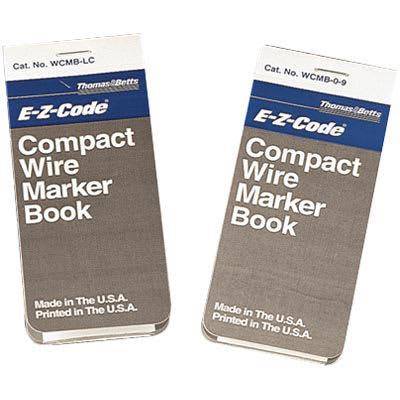 Печатная маркировочная книжка Thomas & Betts WMSL-0-9