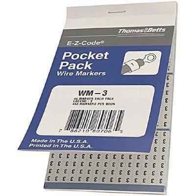 Печатная маркировочная книжка Thomas & Betts WM-3