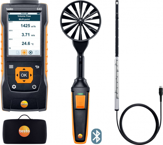 Комплект для вентиляции № 1 с Bluetooth TESTO 440 (0563 4406)