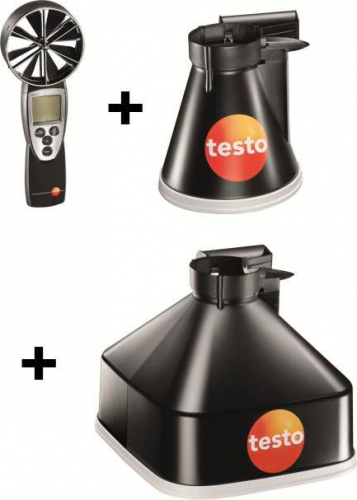 Измеритель скорости потока воздуха TESTO 417 (с набором воронок)