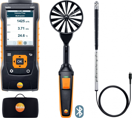 Комплект для вентиляции № 2 с Bluetooth TESTO 440 (0563 4407)