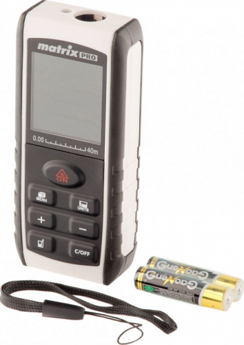 Лазерный дальномер MATRIX LD-40 40м с электронным угломером