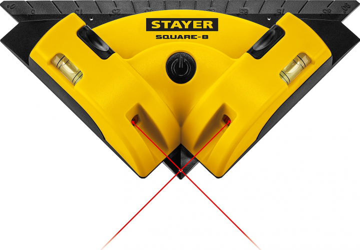 Угольник лазерный STAYER SQUARE-8 для кафеля
