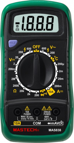 Мультиметр цифровой MASTECH MAS838