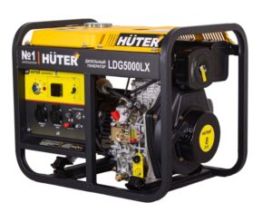Генератор дизельный с воздушным охлаждением HUTER LDG  5000LX открытая 64/2/7