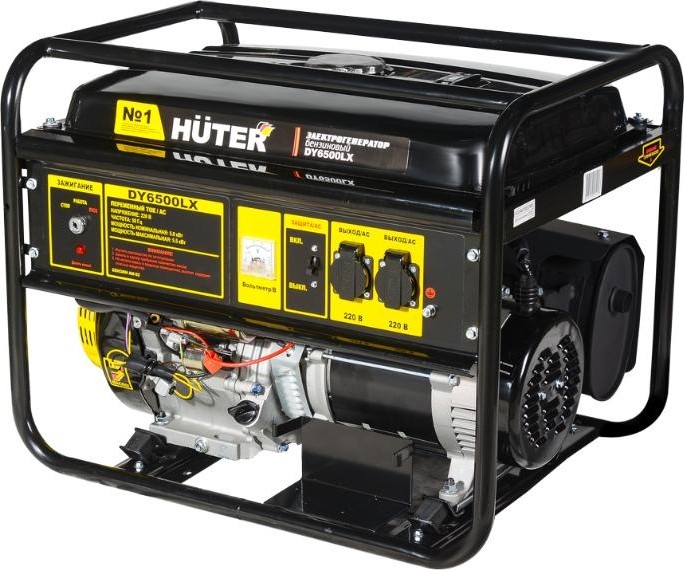 Генератор бензиновый HUTER DY 6500 LX электростартер 64/1/7